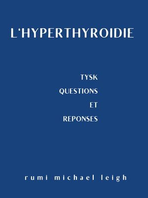 cover image of L'hyperthyroïdie